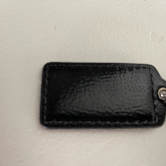 COACH Black Patent Hang Tag - Picture 2 of 2